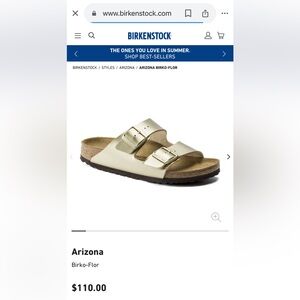Birkenstock Arizona BS in Gold